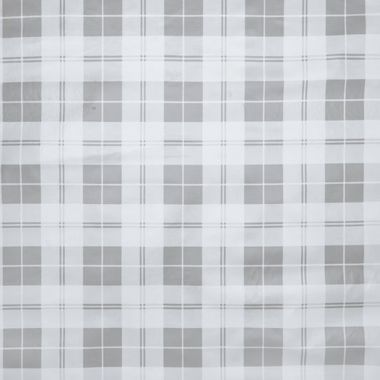 Printed Table Cloth PVC #A-6613-4 Grey Check