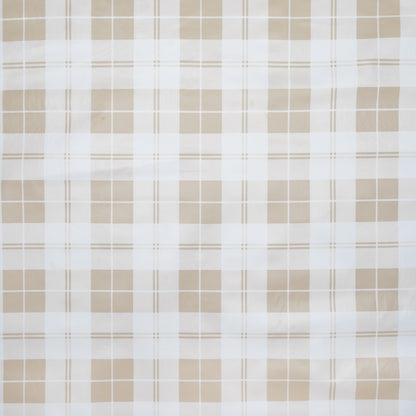 Printed Table Cloth PVC #A-6613-1 Beige Check