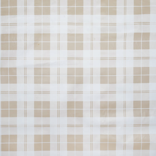 Printed PVC Table Cloth #A-6613-1 Beige Check