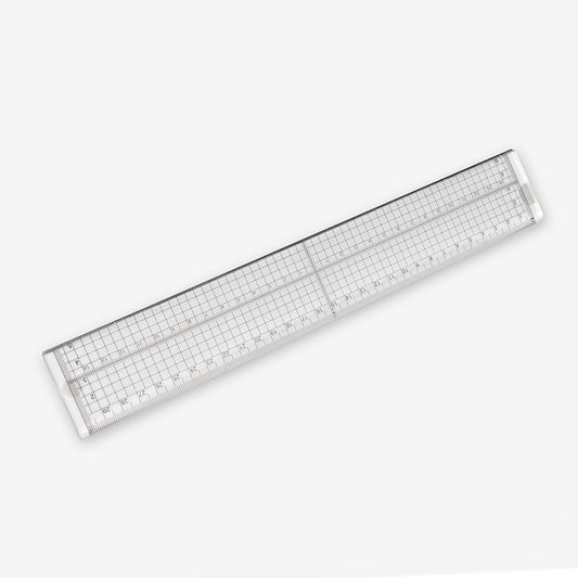 Plastic Ruler with Metal Edges