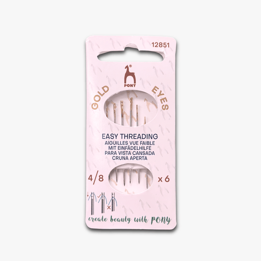 Pony Easy Threading 4/8 Needles - Ragland Fabrics