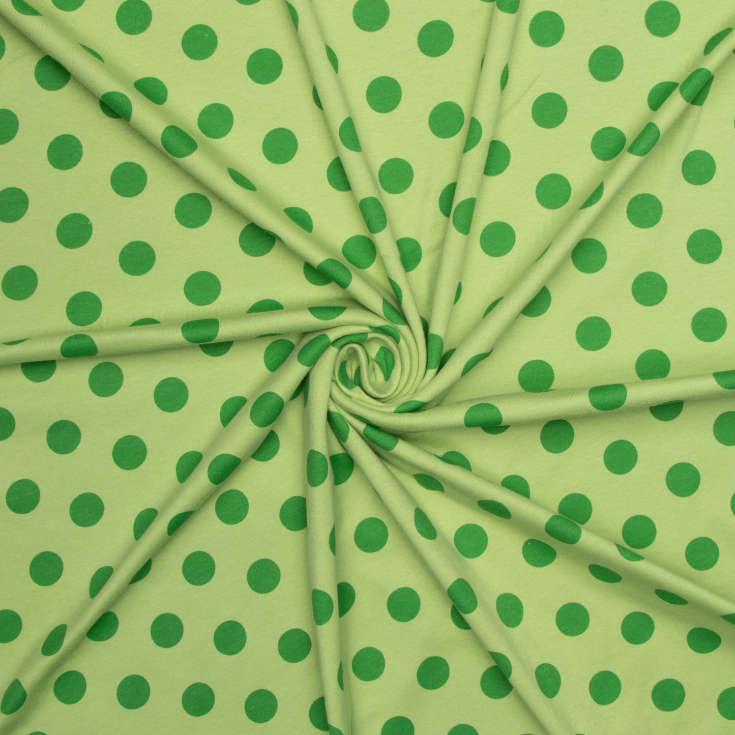 Cotton Knit Dotty Lime