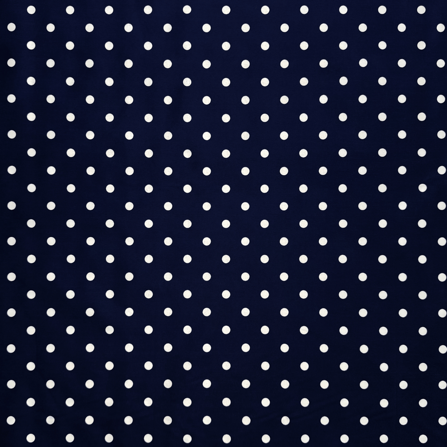Printed Poly Cotton Spotty Navy - Ragland Fabrics