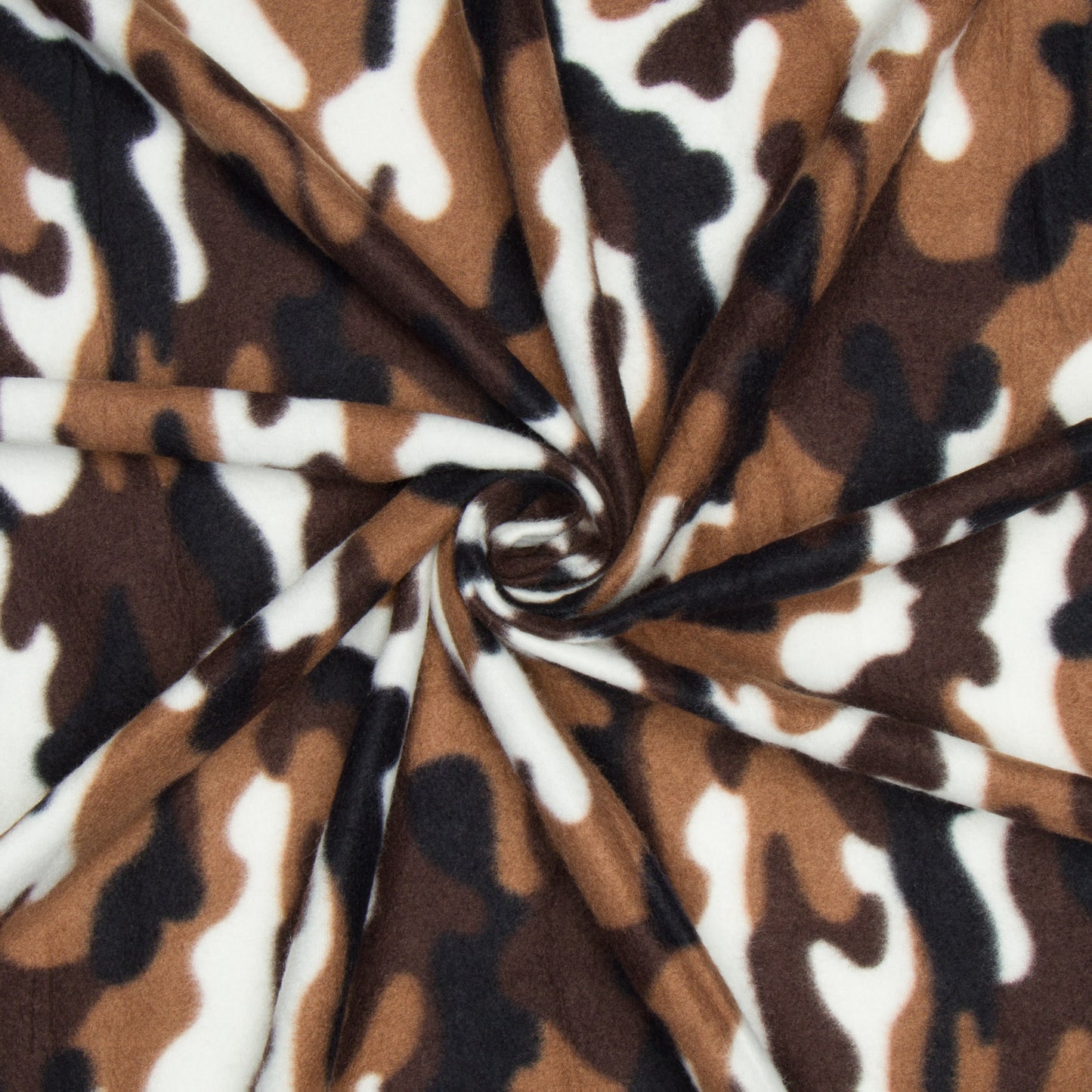 Printed Polar Fleece Camo Brown