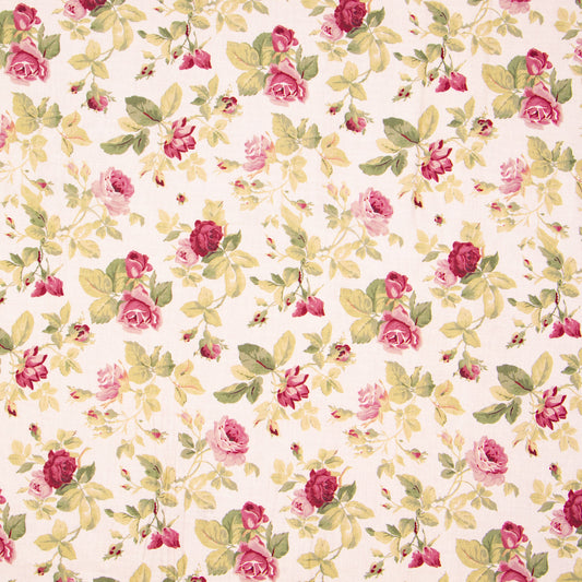 Quilting Cotton 100% Des 5 - Pink - Small Roses