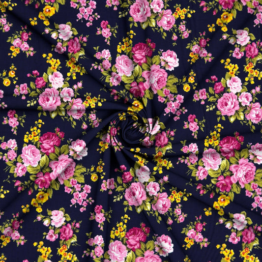 Cotton Quilting Des.9223 Navy - Ragland Fabrics