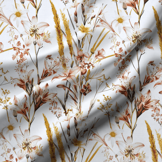 Reddington Linen Peach Lilly - Ragland Fabrics