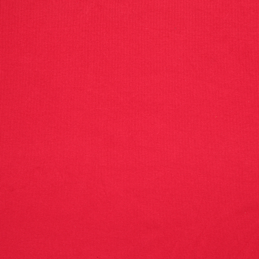 Rib Jersey Knit Red 1m wide