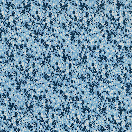 Cotton Lycra Printed Dusty Blues