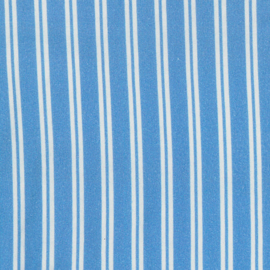 Cotton Lycra Printed Blue Stripe