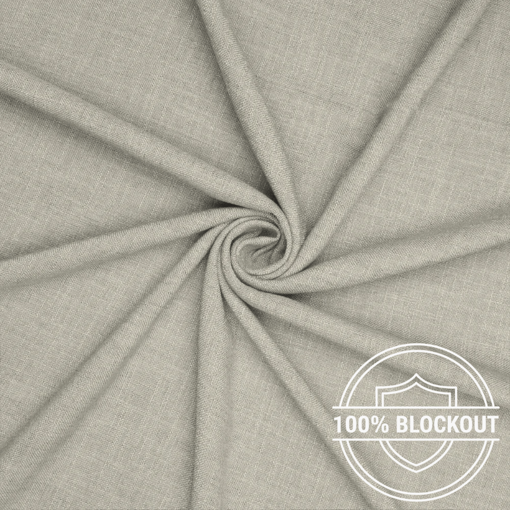 Orient Linen Look Curtaining Soap Stone