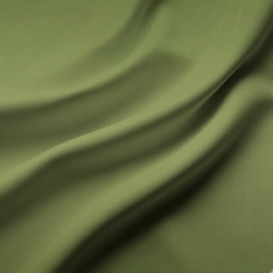 Milano Stretch Satin Avocado 11 - Ragland Fabrics