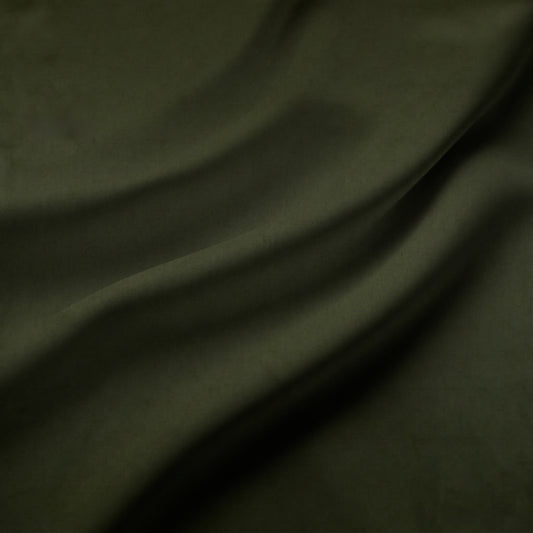 Milano Stretch Satin Dark Olive 41 - Ragland Fabrics