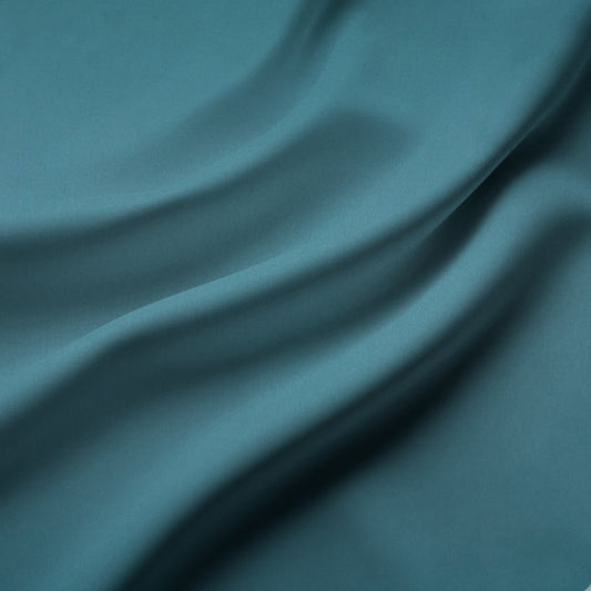 Milano Stretch Satin Teal 47 - Ragland Fabrics