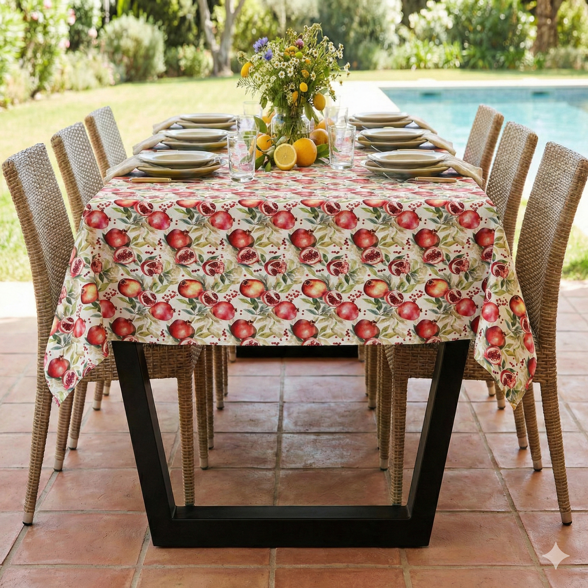 Box Weave Furnishing Pomegranate White - Ragland Fabrics