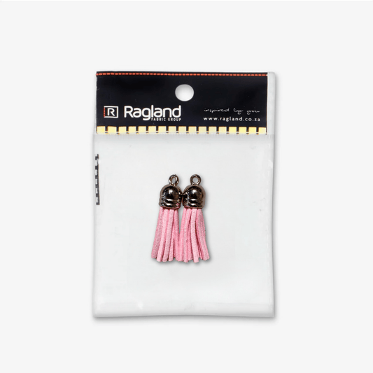 Tassel Suede Baby Pink - Ragland Fabrics
