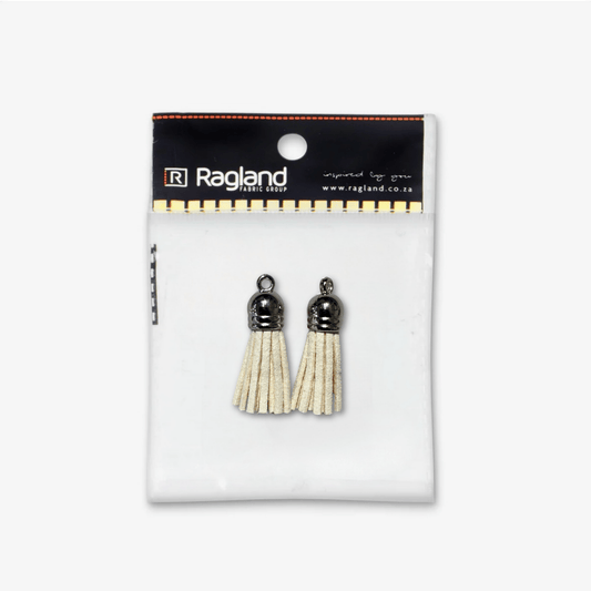 Tassel Suede Cream - Ragland Fabrics