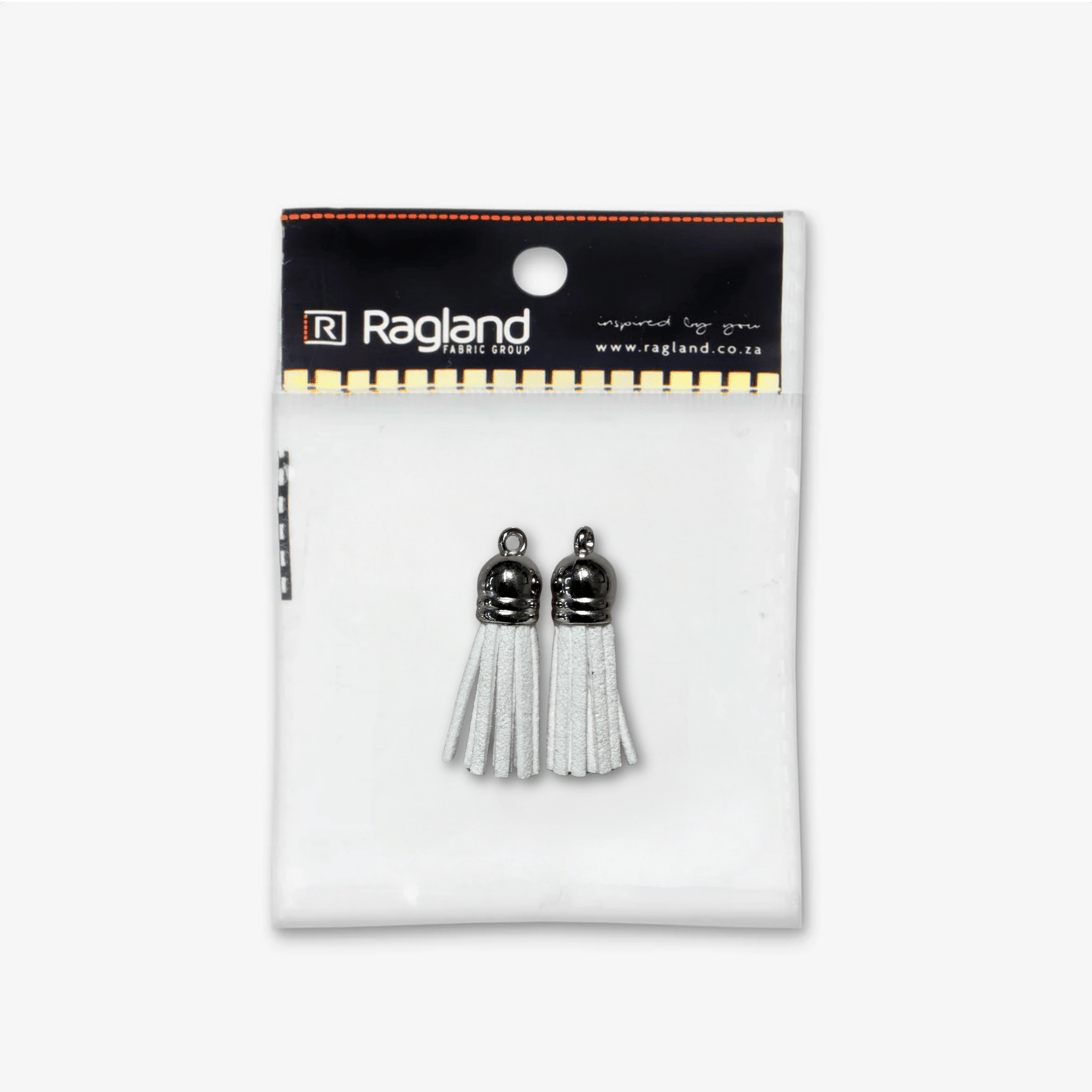 Tassel Suede White - Ragland Fabrics