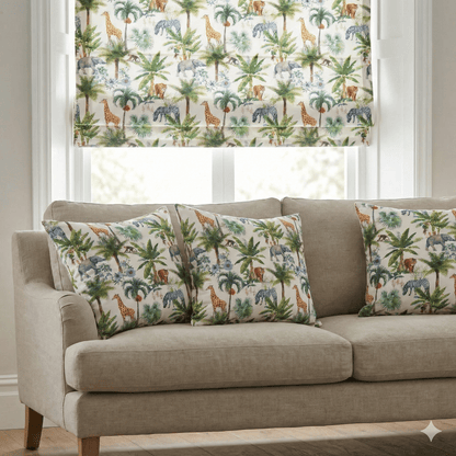 Box Weave Furnishing Tropical Safari White - Ragland Fabrics