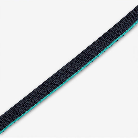 Webbing 25mm Navy with Turq Stripe  Clearance