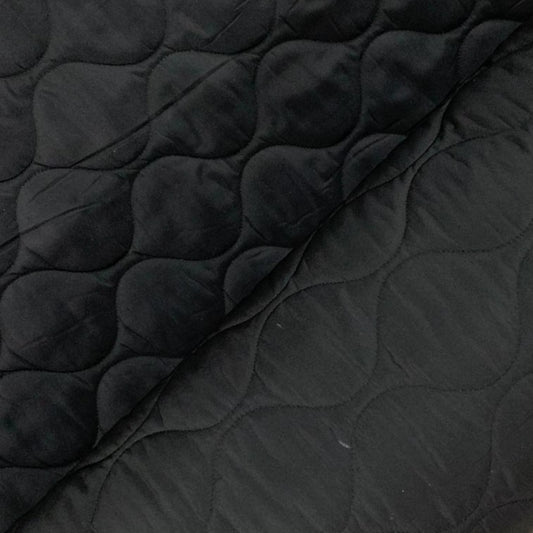 Quilted Jacket Material Black