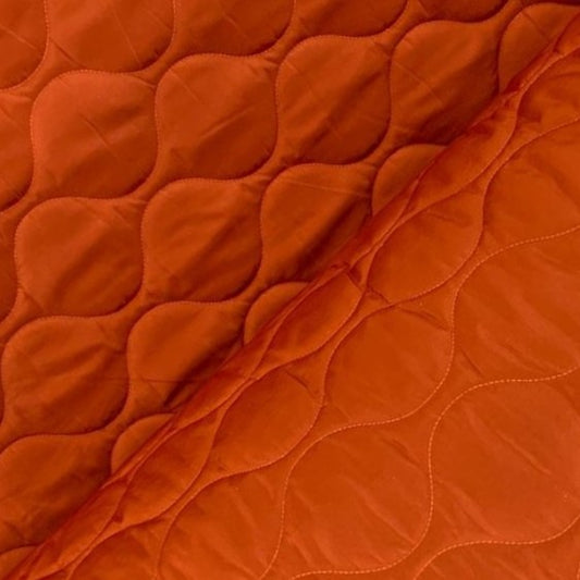 Quilted Jacket Material Orange