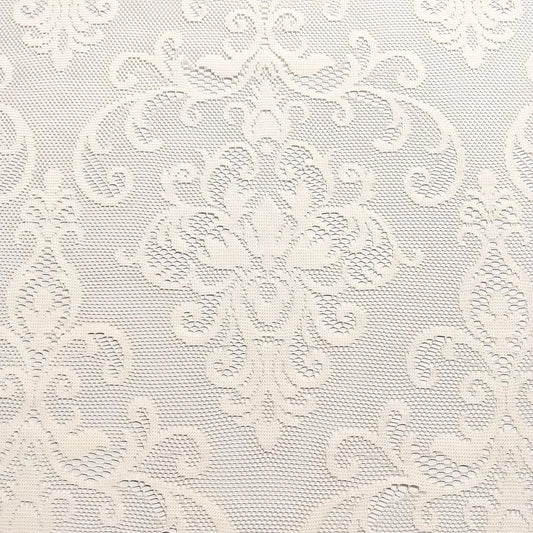 Jacquard Net Curtaining Fleur De Lis