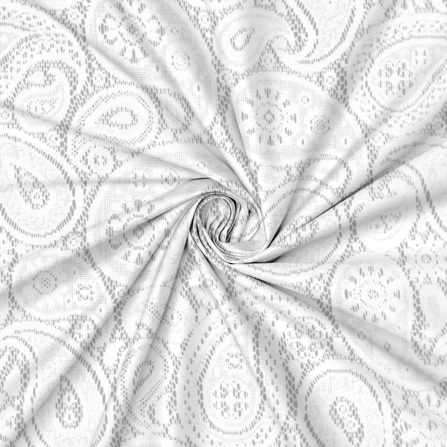 Lace Curtaining Hope White #00902