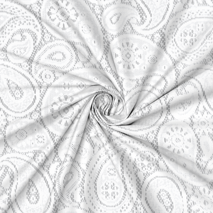 Lace Curtaining Hope White #00902