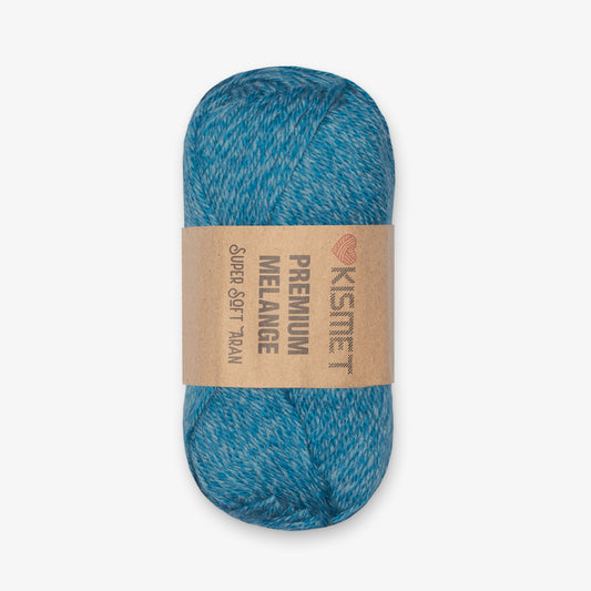 Premium Melange Aran Azure #323