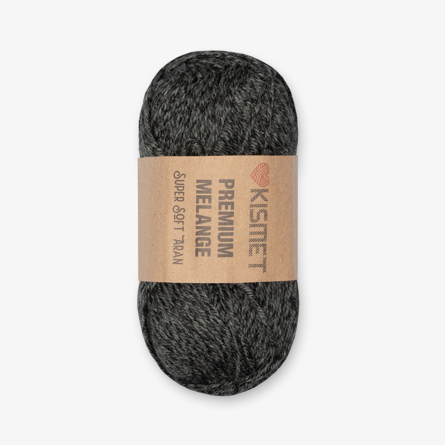 Premium Melange Aran Charcoal #318