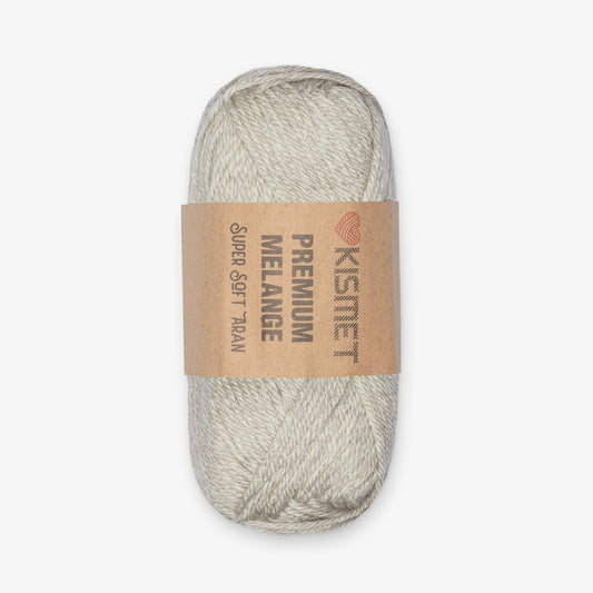 Premium Melange Aran Light Grey #319