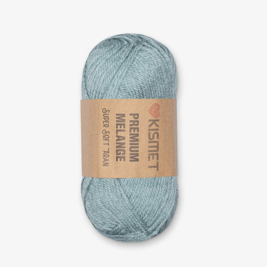 Premium Melange Aran Pale Blue #306