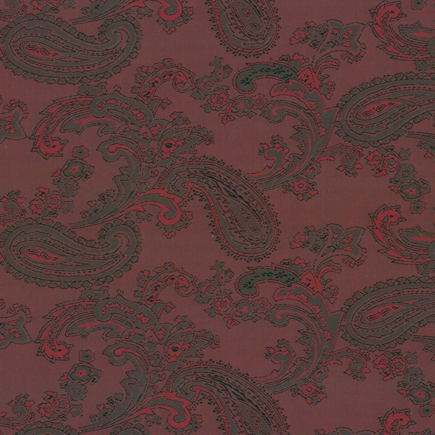 Acetate Paisley Lining | Burgundy - Ragland Fabrics
