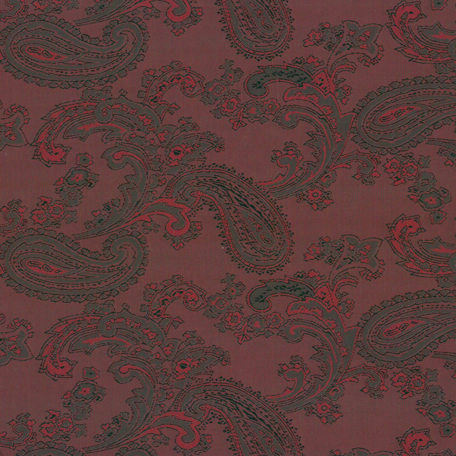 Acetate Paisley Lining | Burgundy - Ragland Fabrics