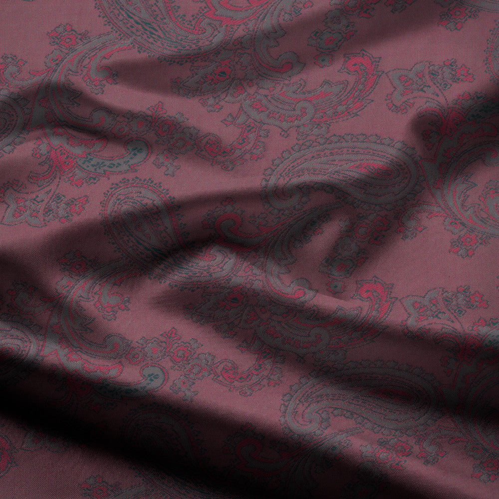 Acetate Paisley Lining | Dusted Pink - Ragland Fabrics