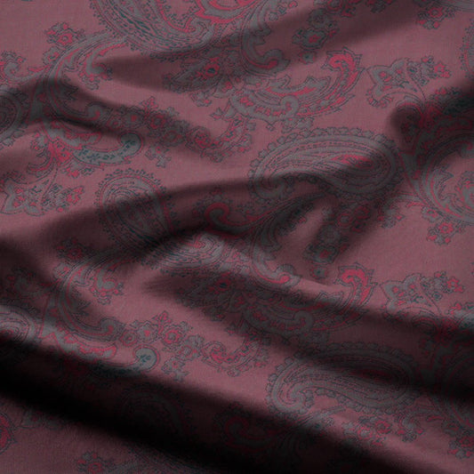 Acetate Paisley Lining | Dusted Pink - Ragland Fabrics