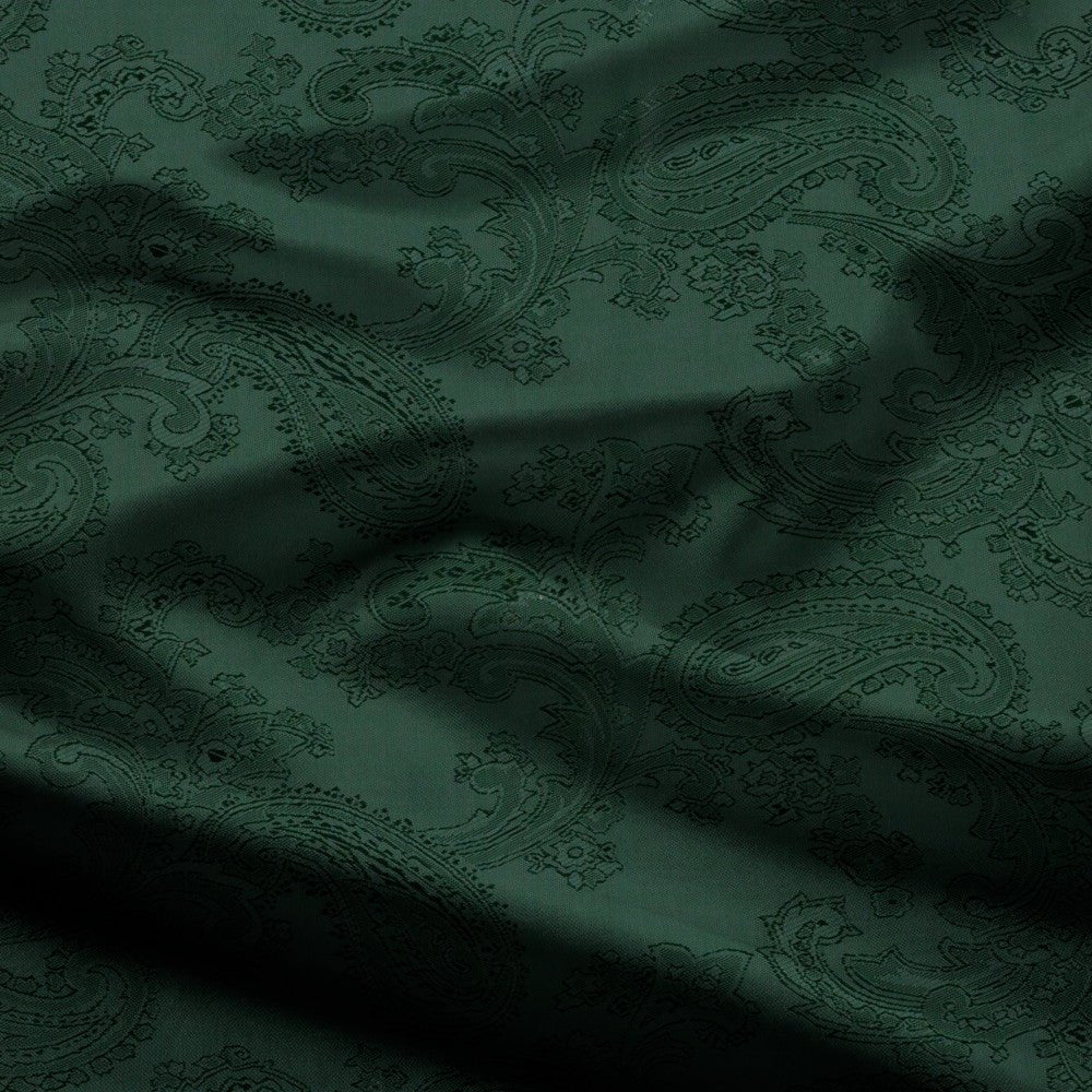 Acetate Paisley Lining | Forest - Ragland Fabrics