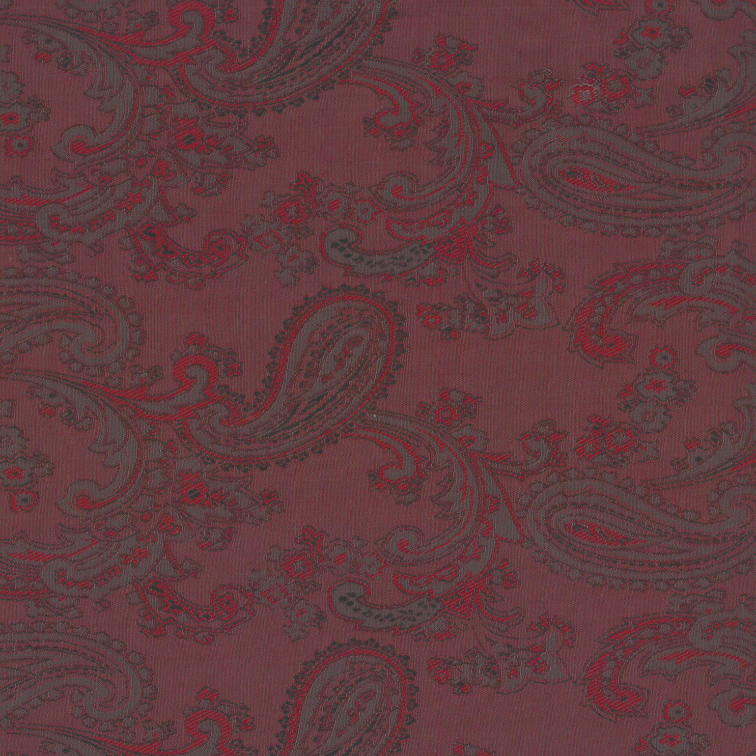 Acetate Paisley Lining | Maroon - Ragland Fabrics