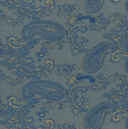 Acetate Paisley Lining | Navy - Ragland Fabrics