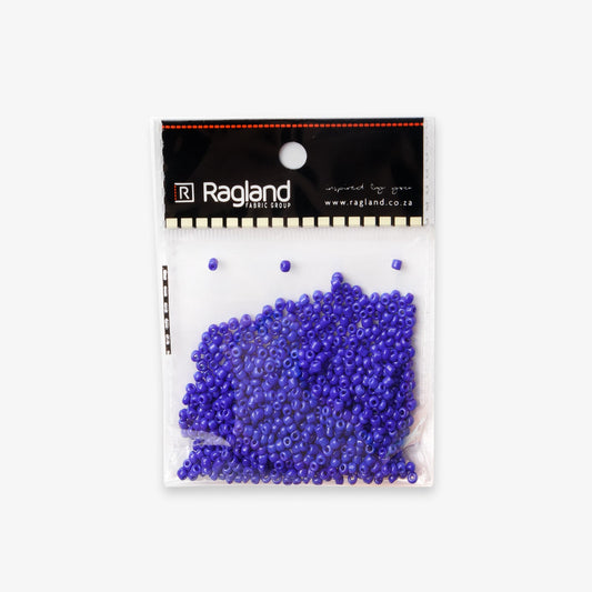 African Beads Size 6 20g Royal Blue - Ragland Fabrics