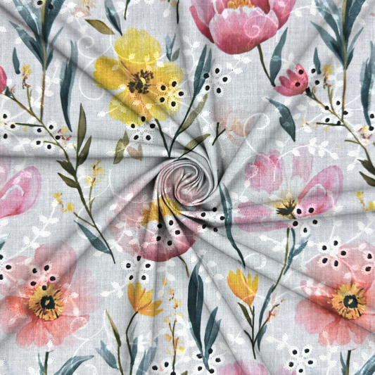 Printed Anglaise Dress Des. 2