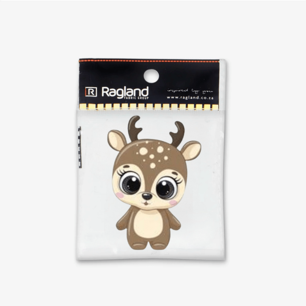 Motif Iron On Badge - Baby Reindeer - Ragland Fabrics