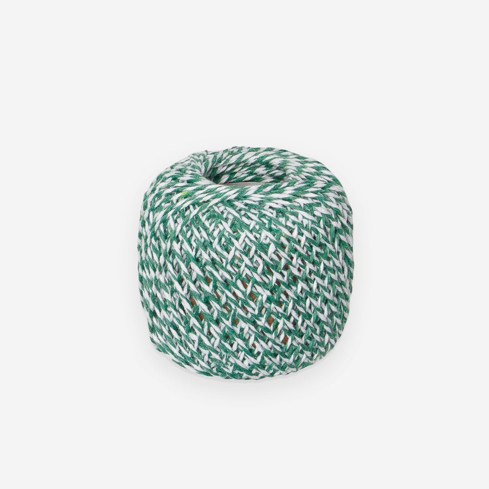 Bakers Twine / Macrame String 1mm Green/White TO BE DISC - Ragland Fabrics