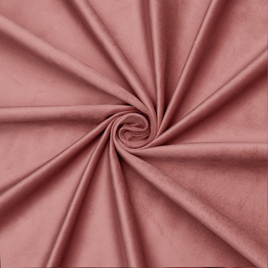 Bella Rosa Plain Velvet 140cm Spiced Coral - Ragland Fabrics