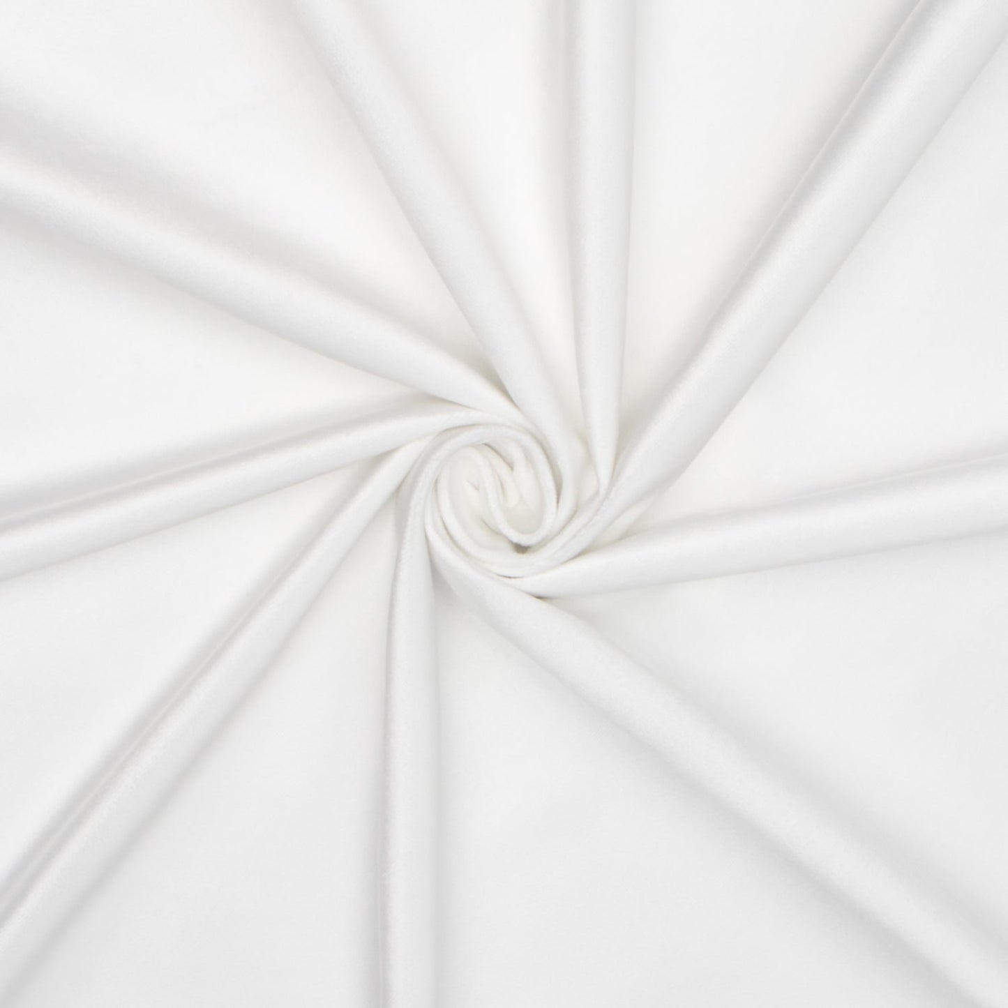 Bella Rosa Plain Velvet 140cm White 104 - Ragland Fabrics