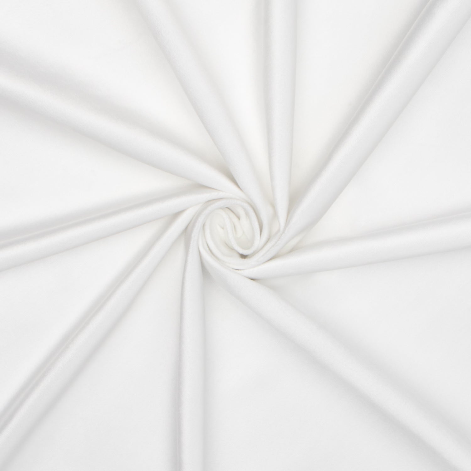 Bella Rosa Plain Velvet 140cm White 104 - Ragland Fabrics