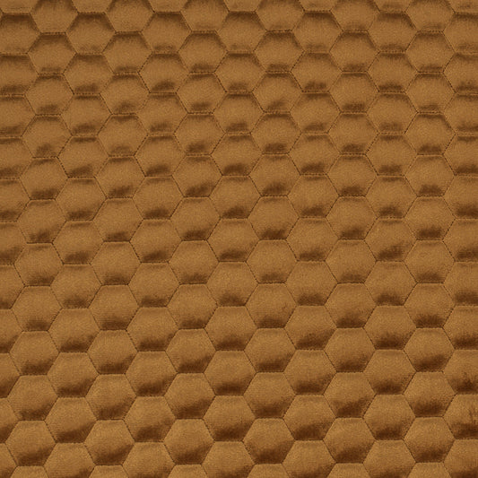 Bellahex Quilted Velvet 140cm Umber - Ragland Fabrics