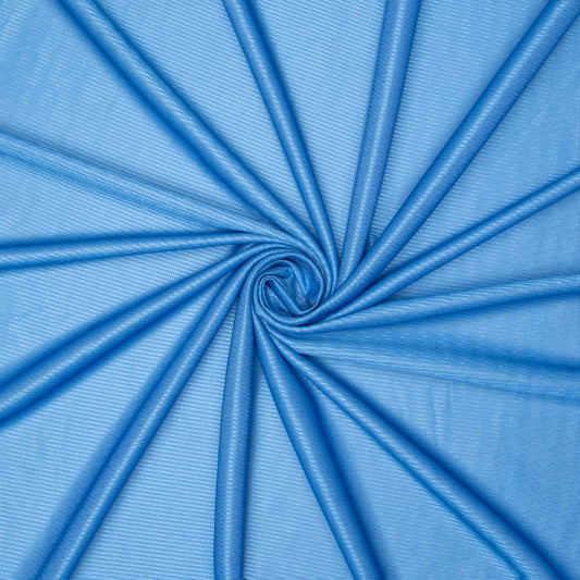 Birds Eye Soccer Jersey Fabric Blue - Ragland Fabrics