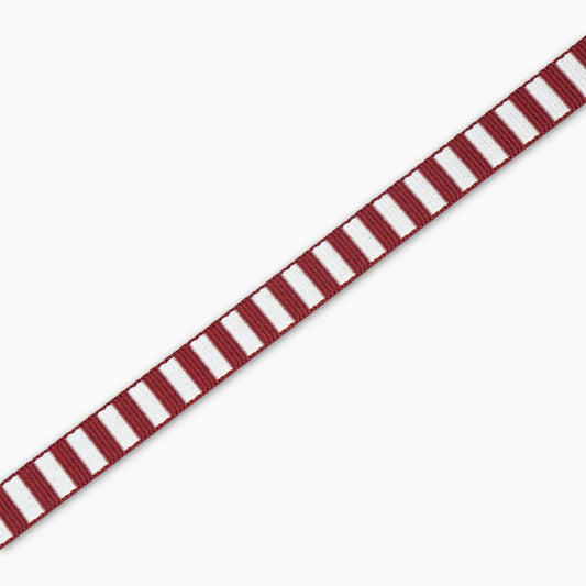 Blazer Braid - Maroon/White - Ragland Fabrics